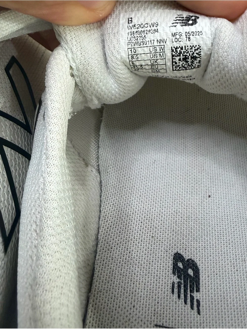 New Balance breathable mesh